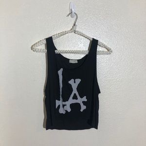Brandy Melville LA Cropped Tank Top